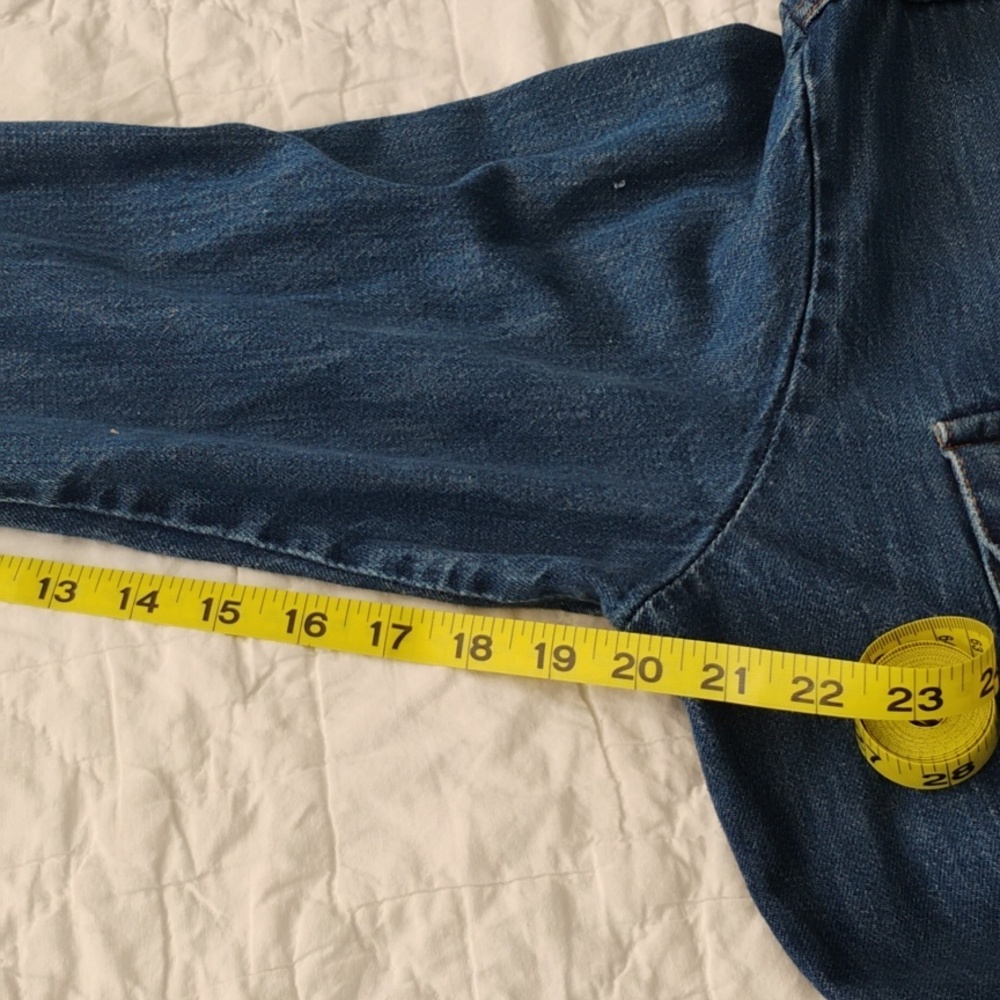 Vintage Levi's Orange Tab Heavy Denim Workshirt - L - Picture 12 of 14